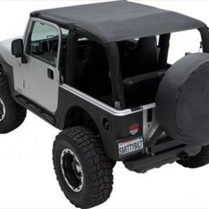 Mesh Extended Soft Top 10-18 Wrangler JK 2 DR Black Smittlybilt