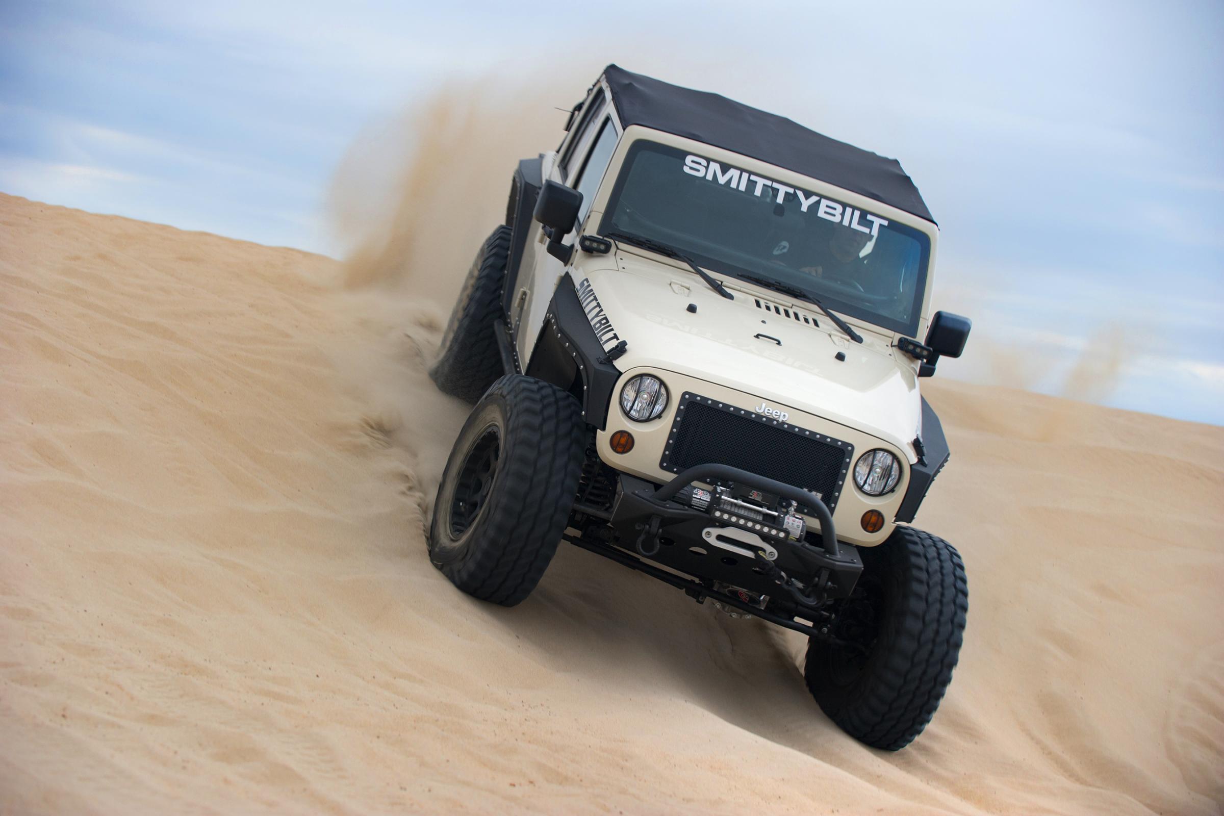 Mesh Extended Soft Top 10-18 Wrangler JK 4 DR Black Smittlybilt