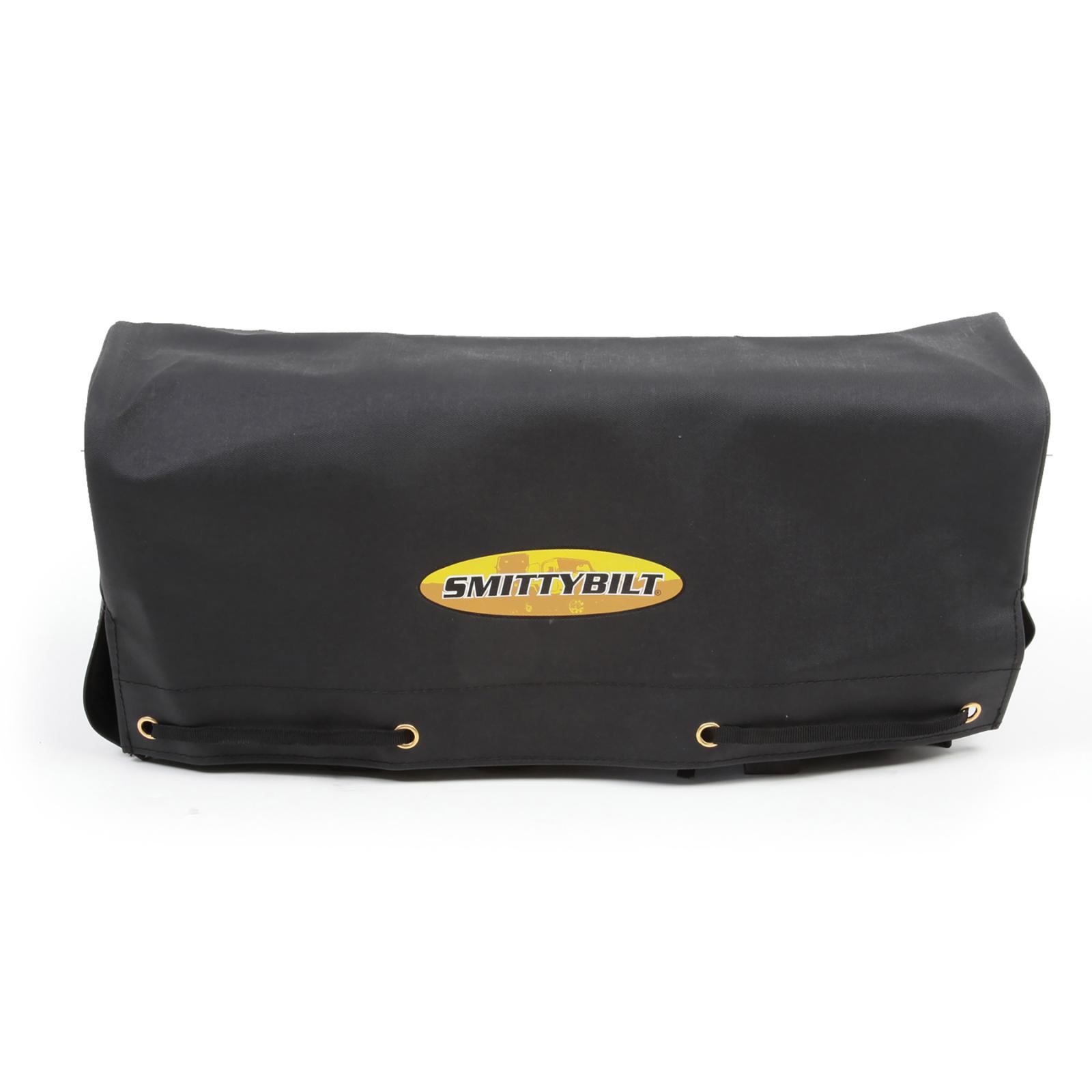 Winch Cover 8K and Higher Winches Smittybilt Logo Black