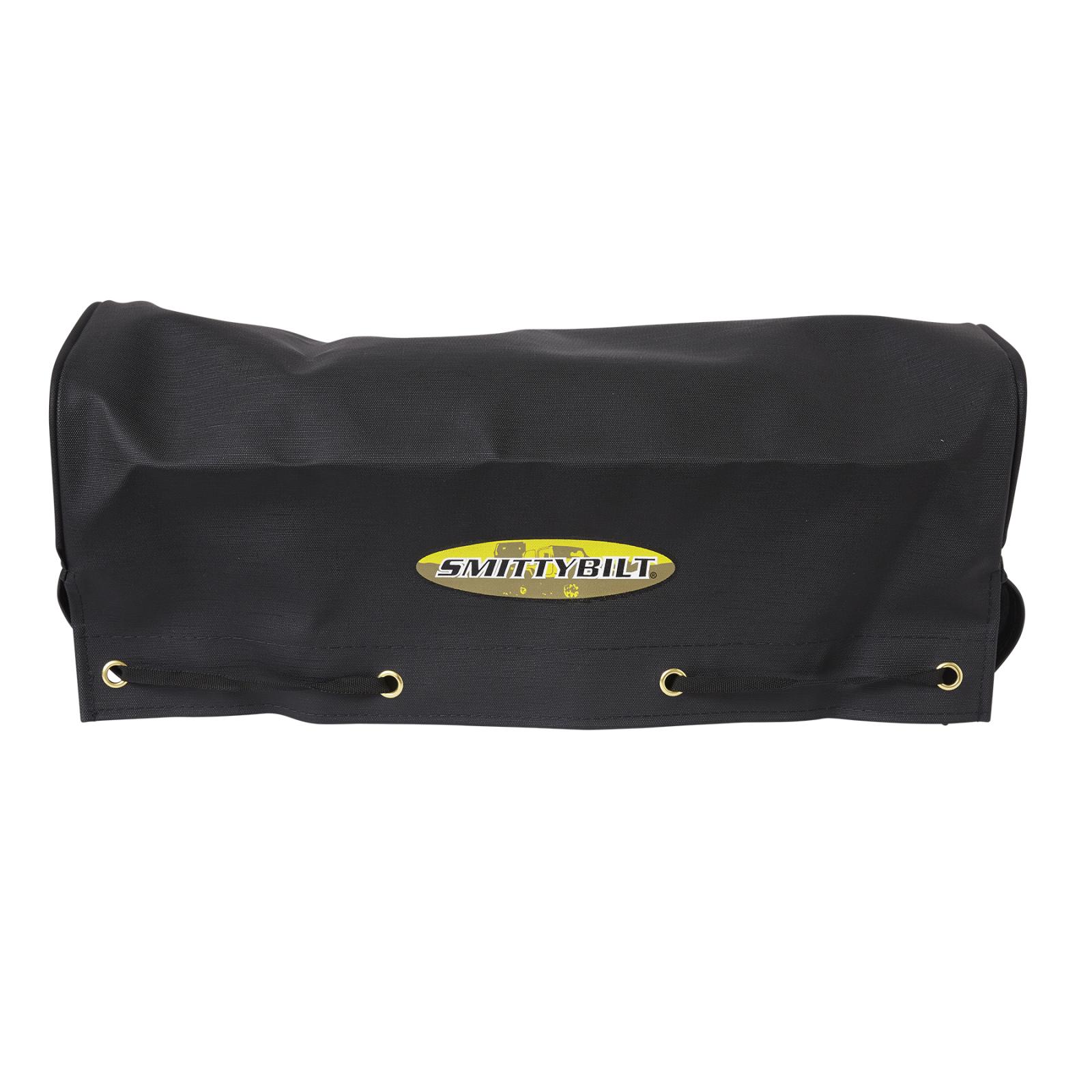 Winch Cover 8K and Higher Winches Smittybilt Logo Black