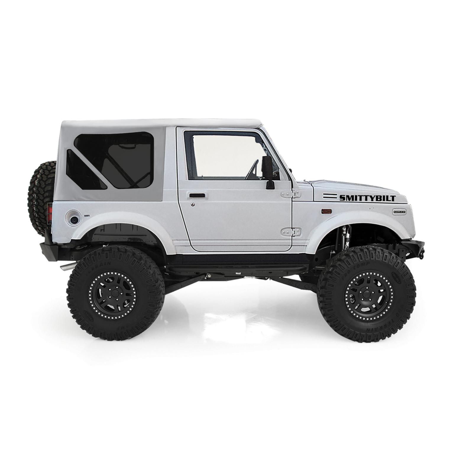 Soft Top 86-94 Suzuki Samurai OEM Replacement W/Zip Out Windows White Smittybilt
