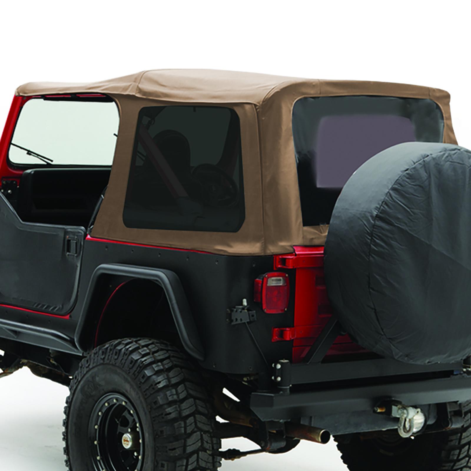 Soft Top 87-95 Wrangler YJ OEM Replacement W/Tinted Windows Spice Smittybilt