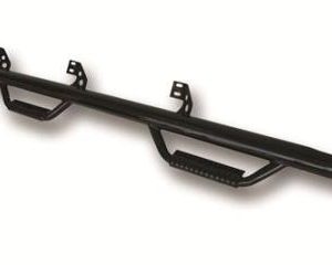 Nerf Steps 07-13 Silverado/Sierra 1500 Crew Cab 6.6  Bed 4 Step Gloss Black Smittybilt