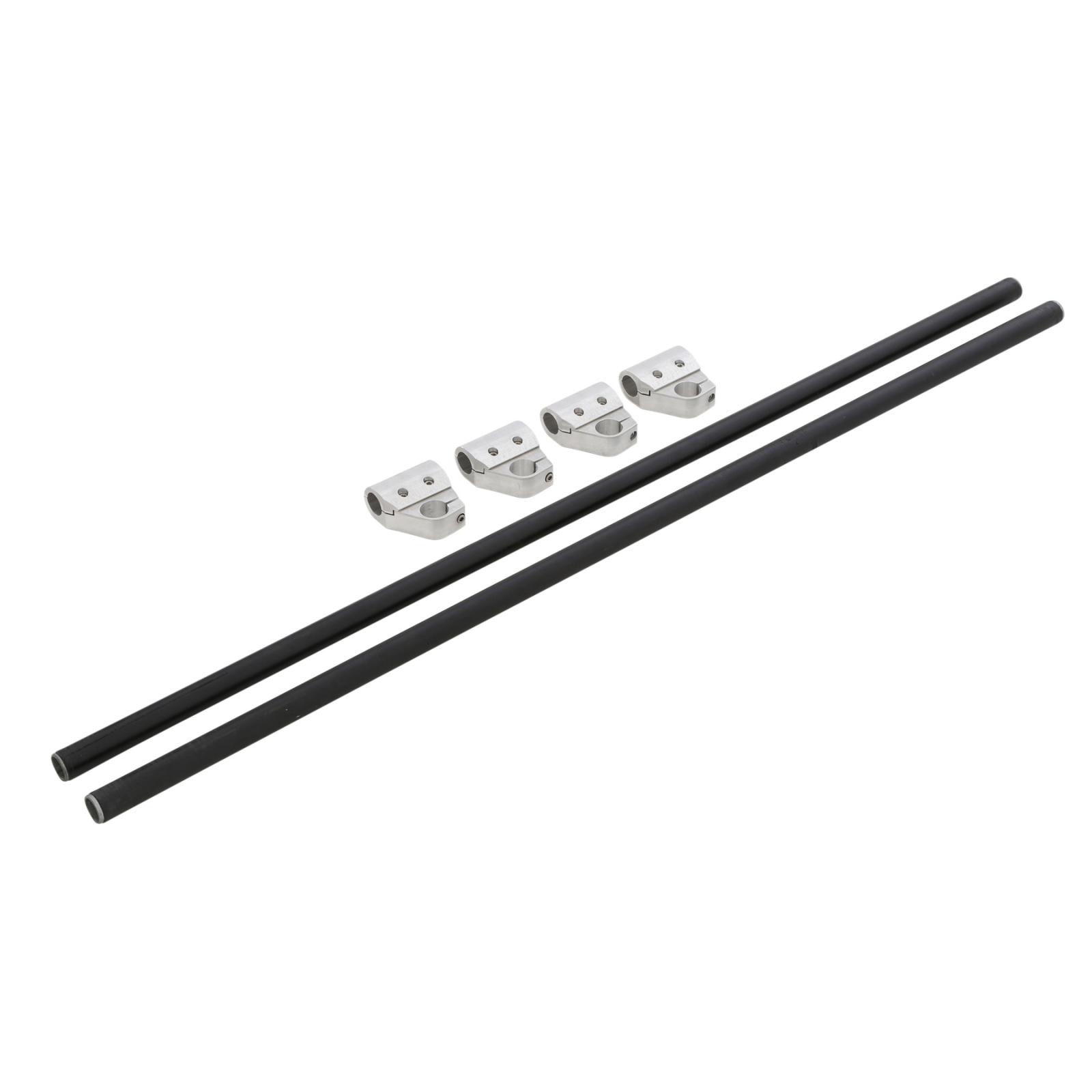 Crossbar Bracket Kit For Defender Roof Rack 4-Piece Kit Black Smittybilt