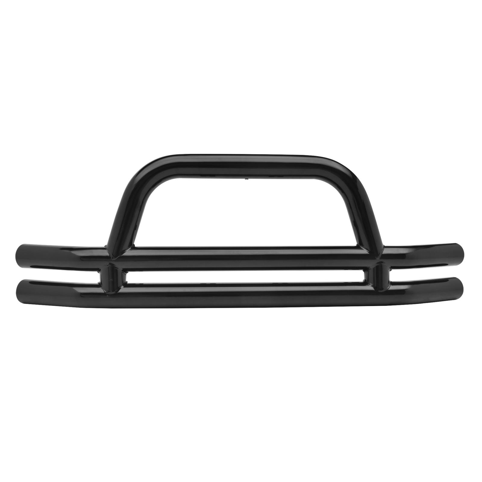Tubular Bumper Front 76-06 Wrangler YJ/TJ/LJ/CJ W/ Hoop Gloss Black Smittybilt