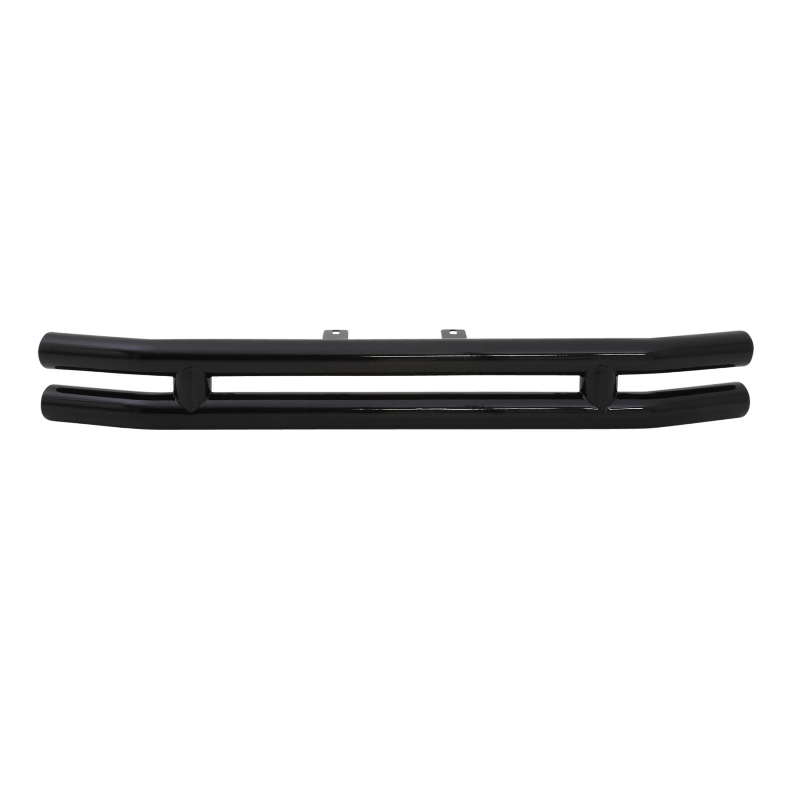 Tubular Bumper Front 76-06 Wrangler CJ/YJ/TJ/LJ W/O Hoop Gloss Black Smittybilt