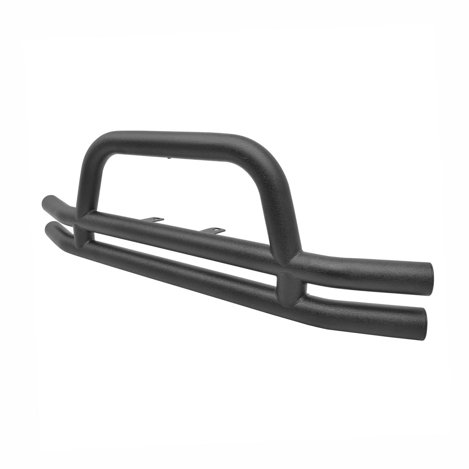 Tubular Bumper Front 76-06 Wrangler YJ/TJ/LJ/CJ W/ Hoop Black Textured Smittybilt