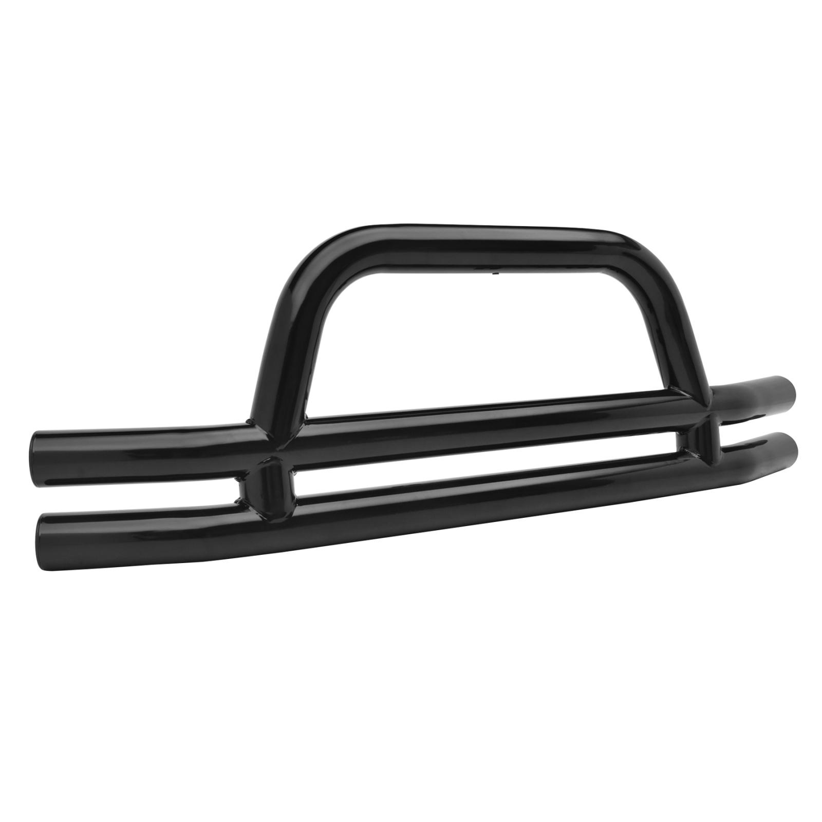 Tubular Bumper Front 76-06 Wrangler YJ/TJ/LJ/CJ W/ Hoop Gloss Black Smittybilt