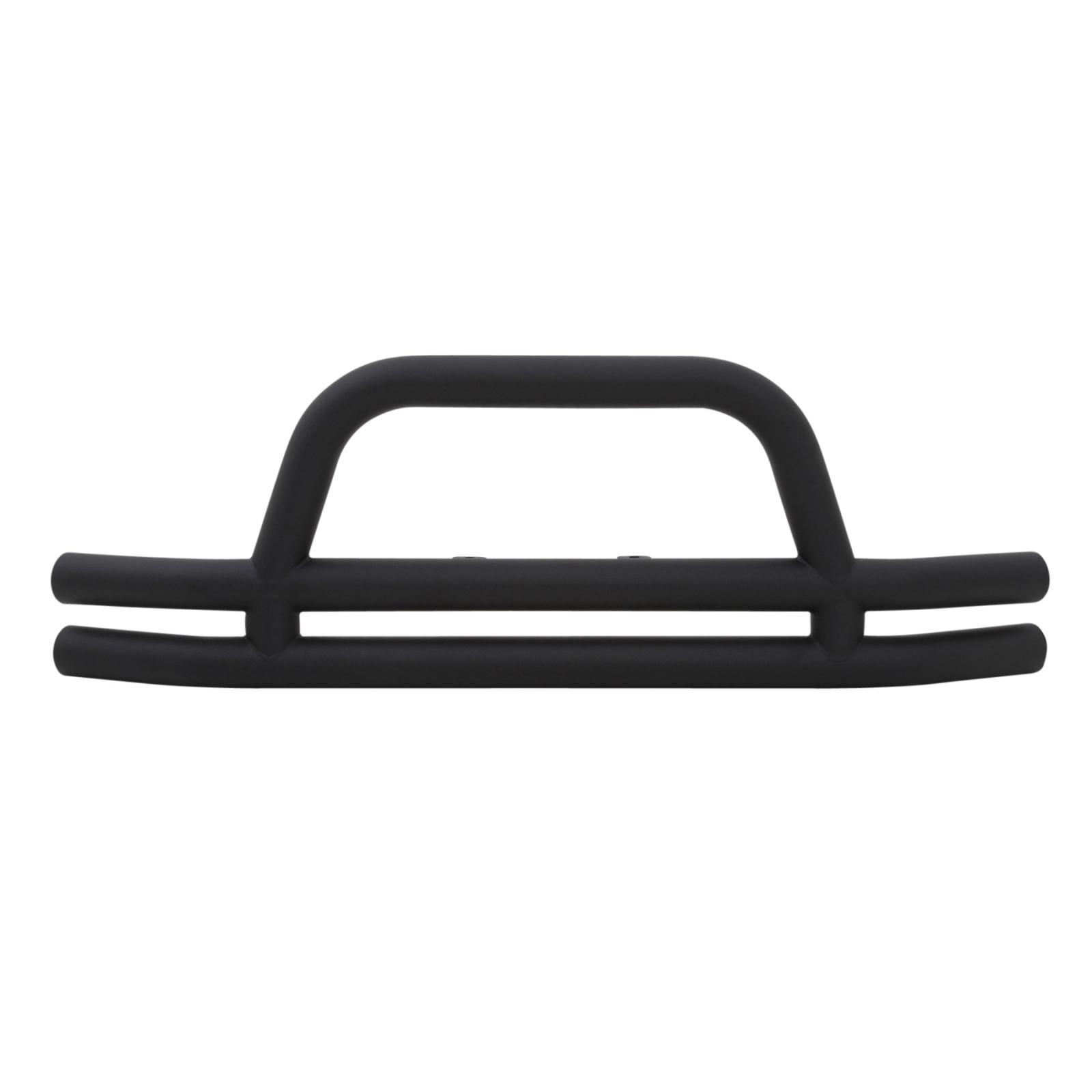 Tubular Bumper Front 07-18 Wrangler JK W/ Hoop Black Textured Smittybilt