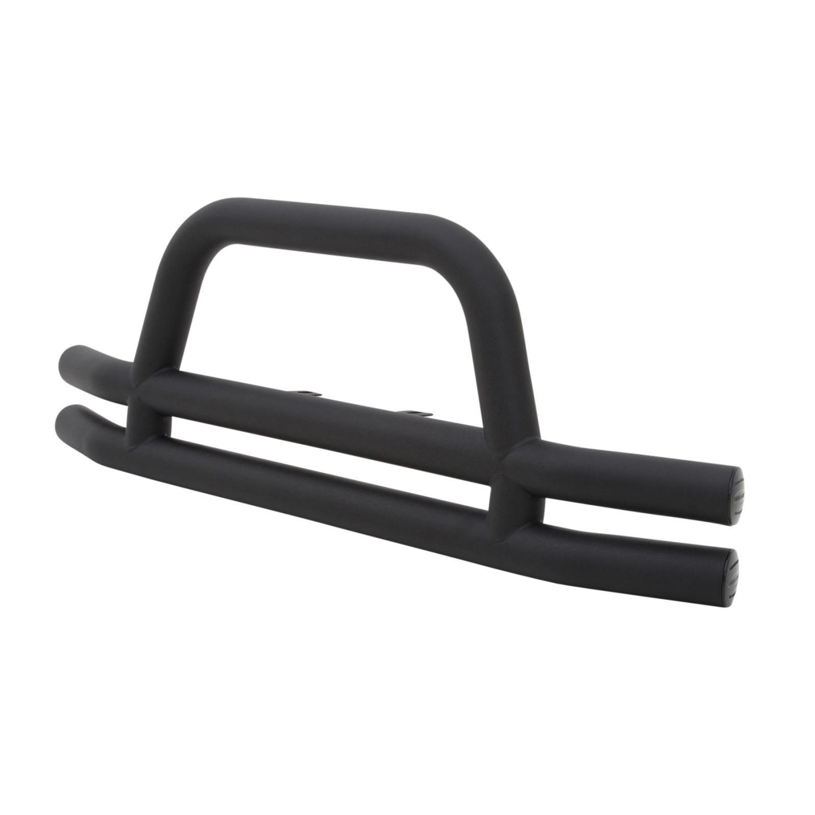 Tubular Bumper Front 07-18 Wrangler JK W/ Hoop Black Textured Smittybilt