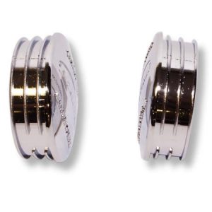 Tubular Bumper End Caps 3 Inch Tube Pair Chrome Smittybilt
