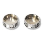 Tubular Bumper End Caps 3 Inch Tube Pair Chrome Smittybilt