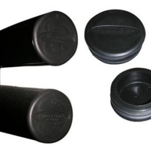 Tubular Bumper End Caps 3 Inch Tube Pair Black Smittybilt