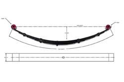 4 Inch Front Leaf Spring Left Side 79-85 Toyota Pickup/4Runner Pro Comp Suspension