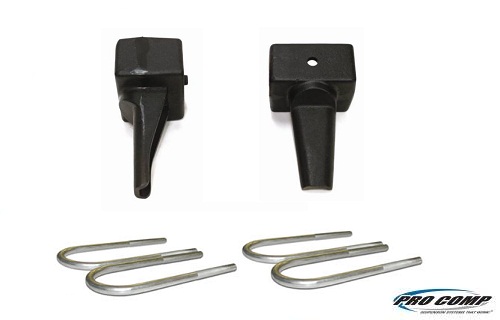 Tacoma 1 Inch Rear Lift Block W/U Bolt Kit 95-13 Pro Comp Suspension