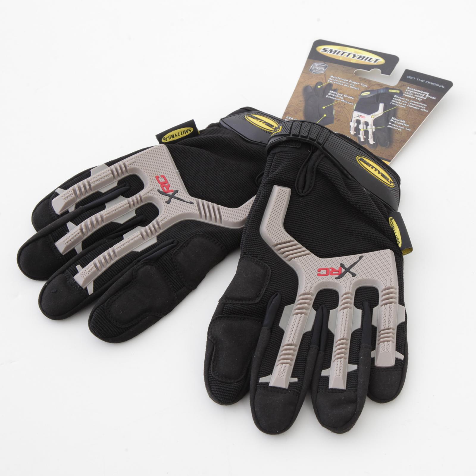 Gloves Black/ Gray Logo XLarge Smittybilt