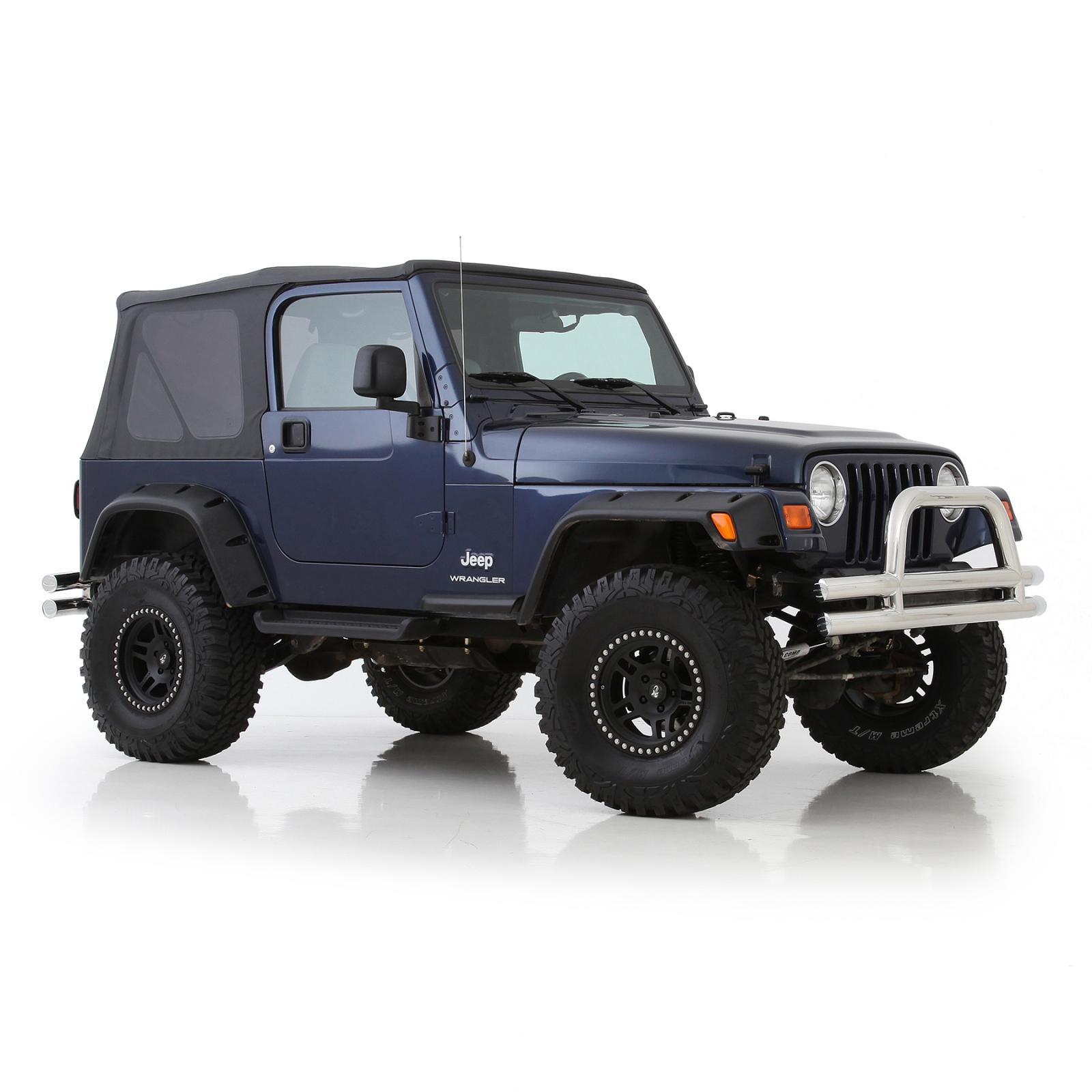 Fender Flares 97-06 Wrangler TJ/LJ 6 Inch Wide ABS Plastic Textured Black Smittybilt