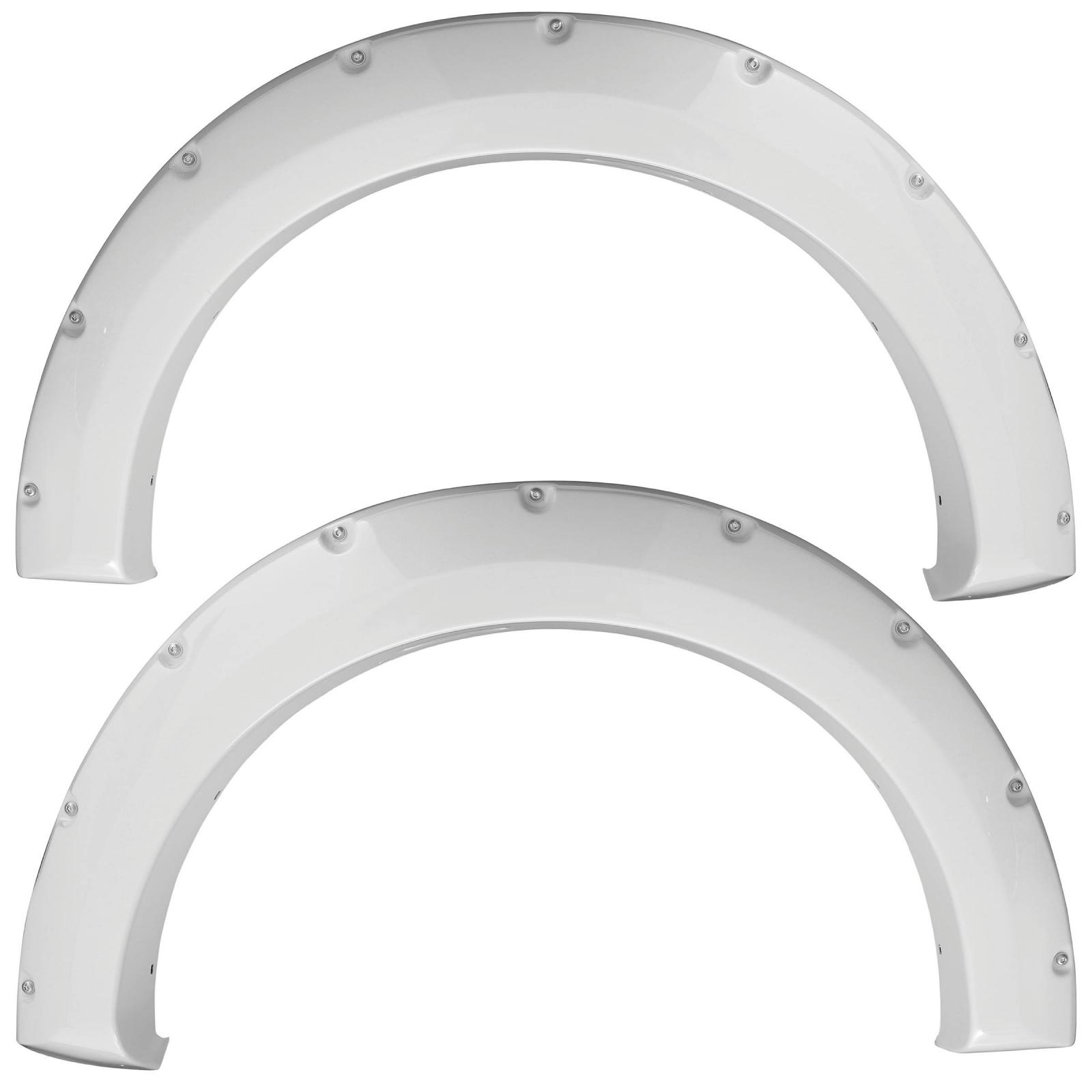 Silverado 1500 Color-Matched Fender Flares 17-18 Chevy Silverado 1500 Oxford White Set of 4 Smittybilt