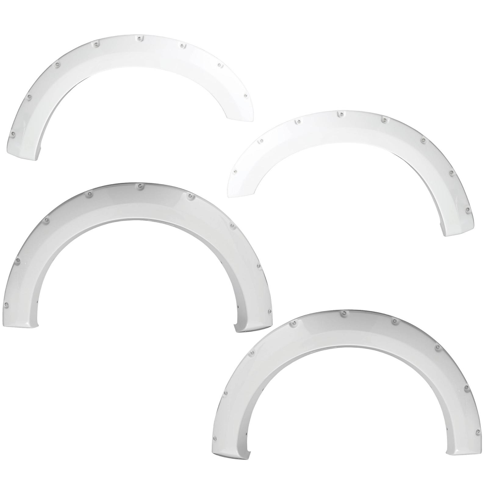 Silverado 1500 Color-Matched Fender Flares 17-18 Chevy Silverado 1500 Oxford White Set of 4 Smittybilt