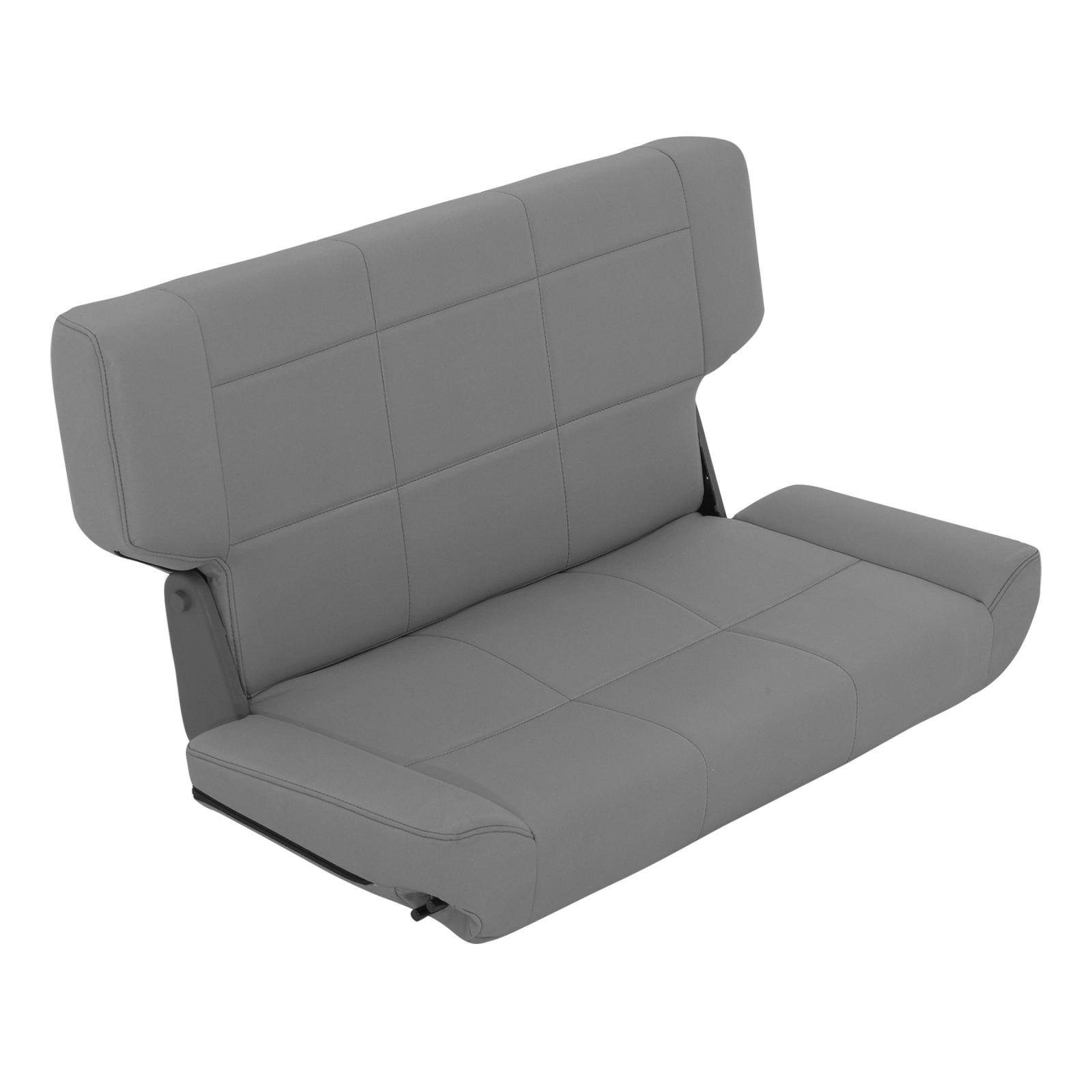 Rear Seat 97-06 Wrangler TJ Fold And Tumble Vinyl Denim Gray Smittybilt