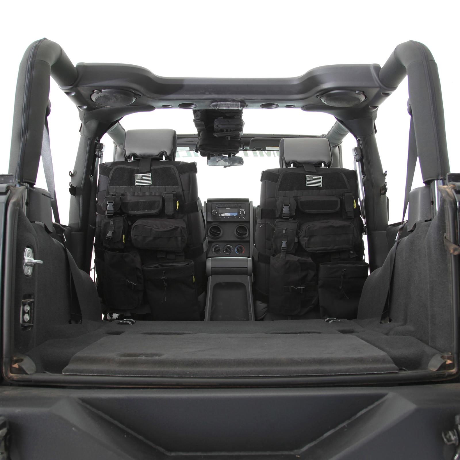 Gear Seat Cover 76-16 Wrangler CJ/YJ/TJ/LJ/JK Front Black Smittybilt