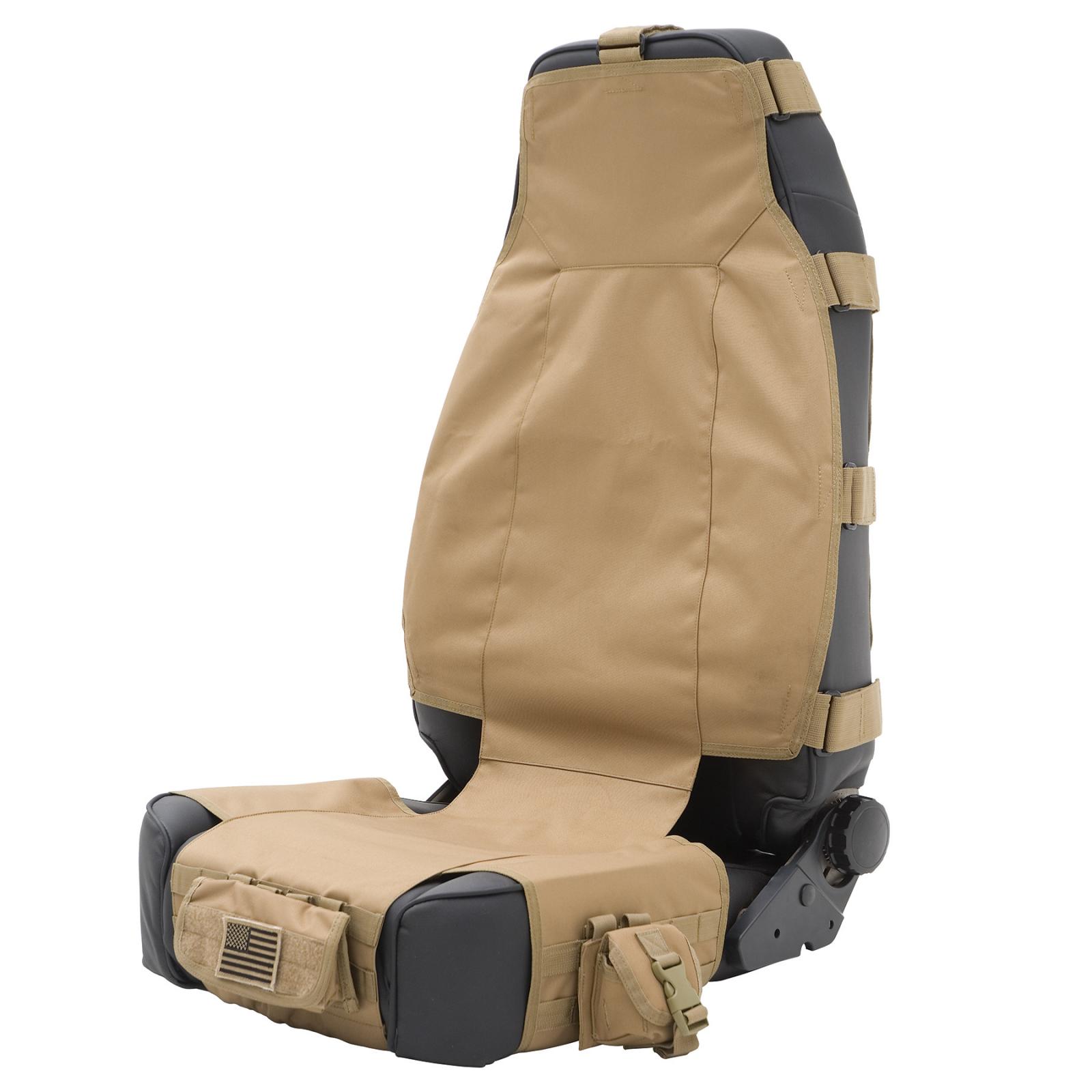 Gear Seat Cover 76-16 Wrangler CJ/YJ/TJ/LJ/JK Front Coyote Tan Smittybilt