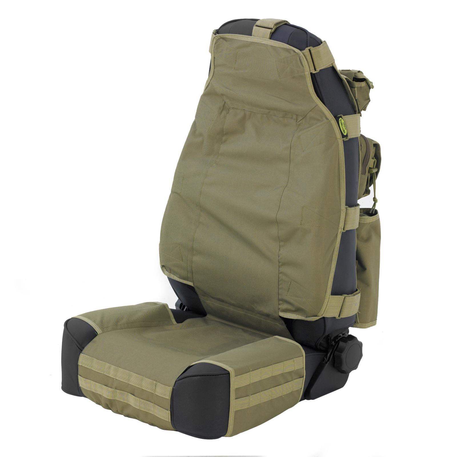 Gear Seat Cover 76-16 Wrangler CJ/YJ/TJ/LJ/JK Front Olive Drab Smittybilt