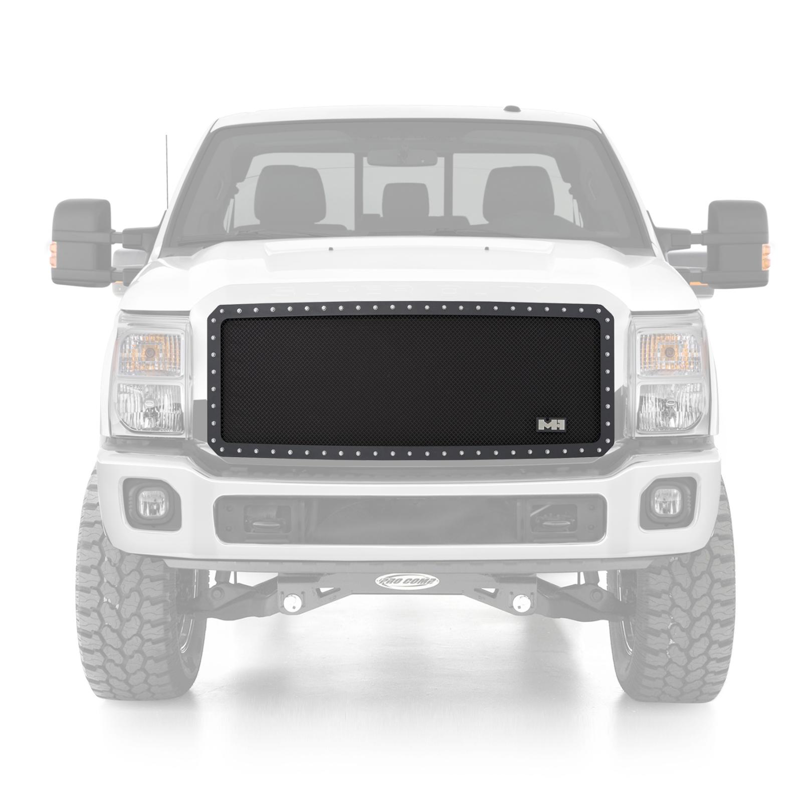 M1 S/S Wire Mesh Grille 11-15 F250/F350 Super Duty Black Smittybilt