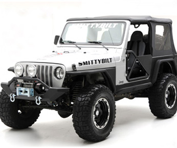 XRC Front Jeep JL Bumper w/ Stinger Winch Plate D-Rings 18-Present Jeep JL Wrangler Tan Powdercoat Smittybilt