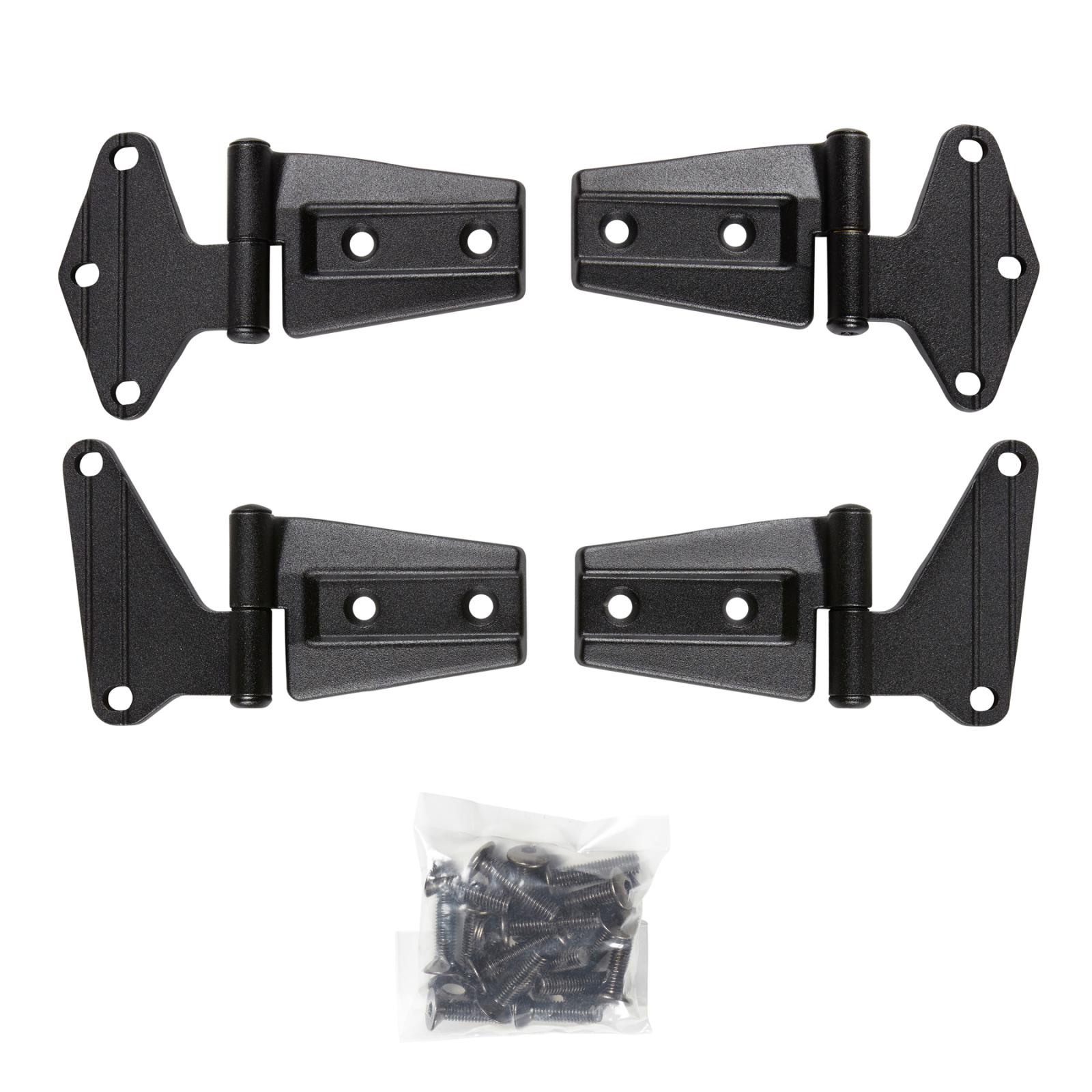 Door Hinges 07-18 Wrangler JK 2/4 DR Black Smittybilt