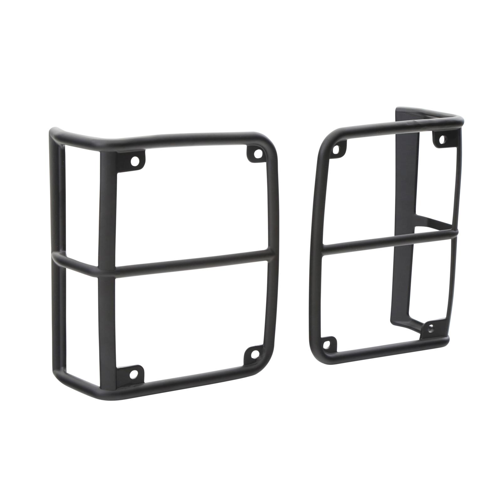 Euro Tail Light Guards 07-18 Wrangler JK Black Smittybilt