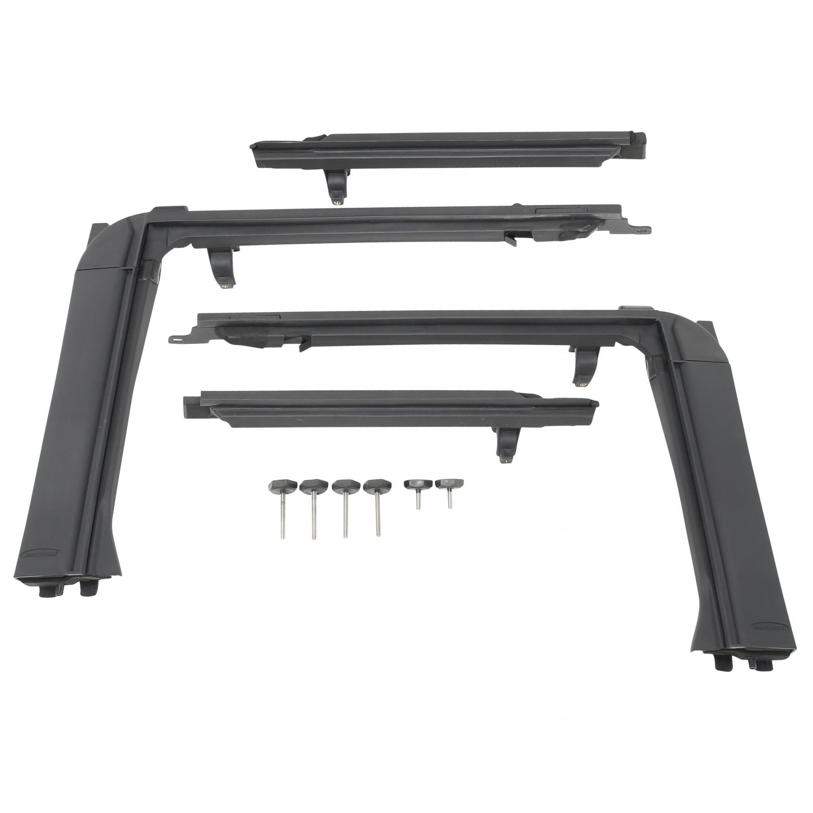 Jeep JKU Door Surrounds OE Style 2007-2018 Wrangler JKU 4-Door Set Black Smittybilt