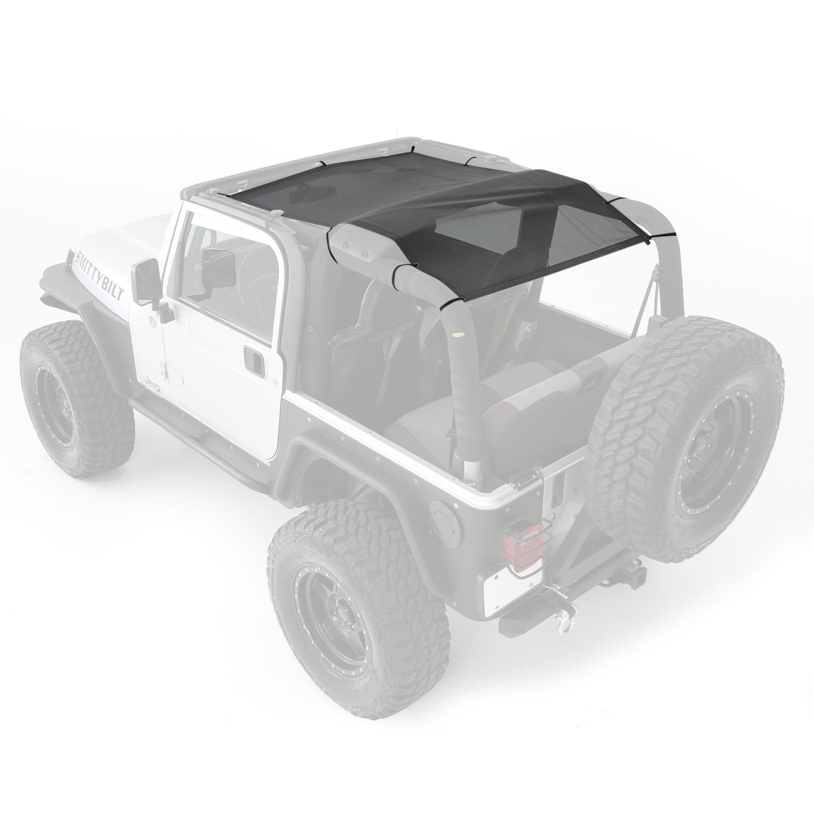 Cloak Extended Mesh Top Wrangler 97-06 TJ Black Smittybilt