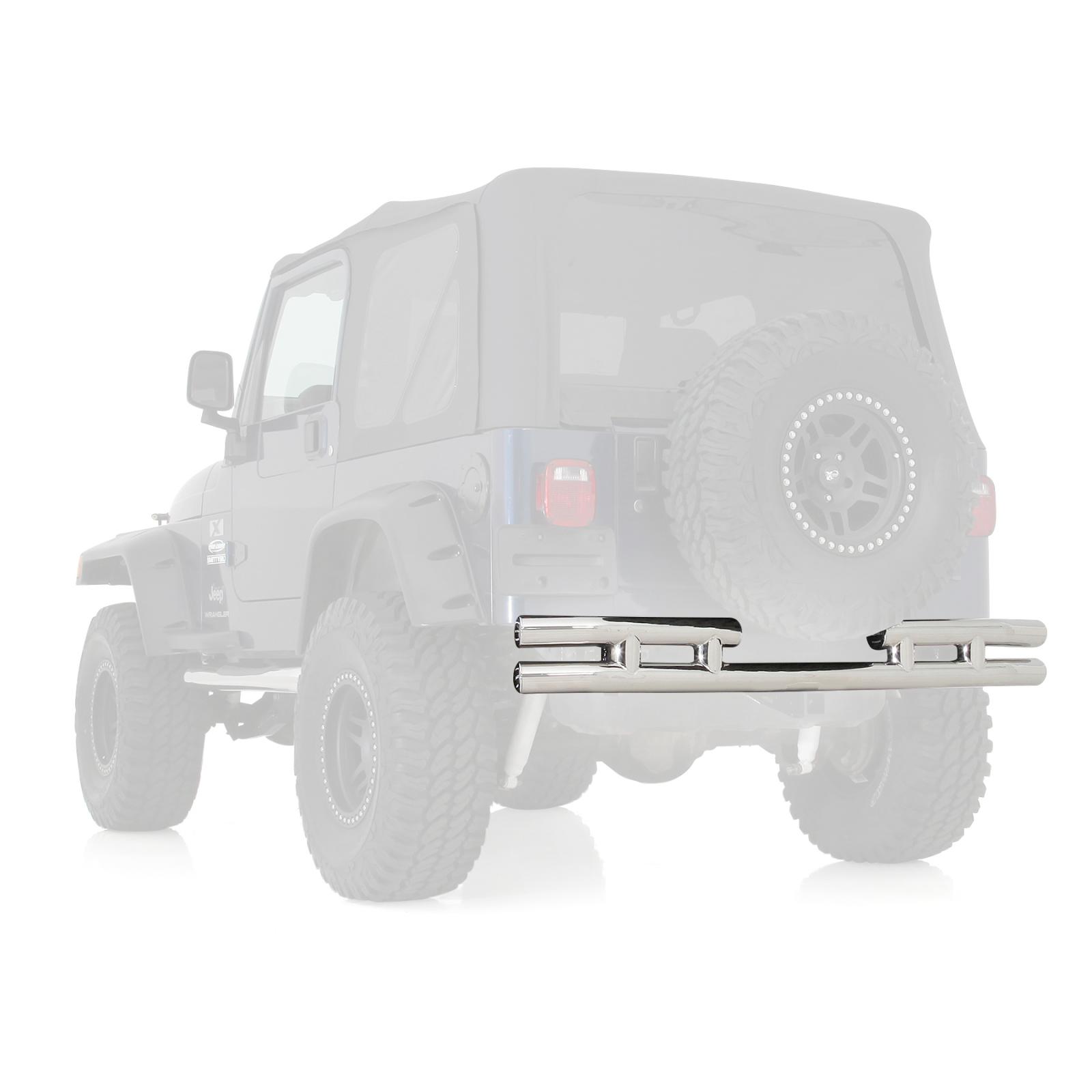 Tubular Bumper Rear 87-06 Wrangler YJ/TJ/LJ W/O Hitch Stainless Steel Smittybilt