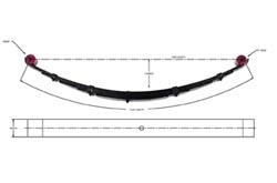 2.5 Inch Front Leaf Spring 73-91 GM 1500/2500 4WD Pro Comp Suspension